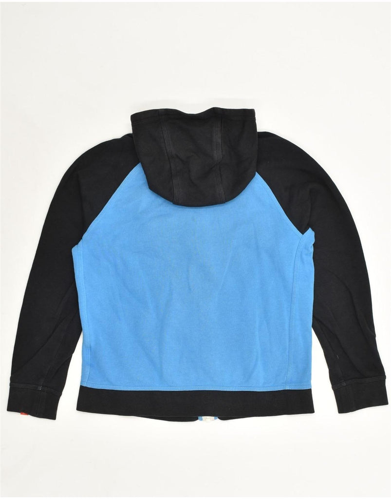 NIKE Boys Zip Hoodie Sweater 12-13 Years Blue Colourblock Cotton | Vintage Nike | Thrift | Second-Hand Nike | Used Clothing | Messina Hembry 