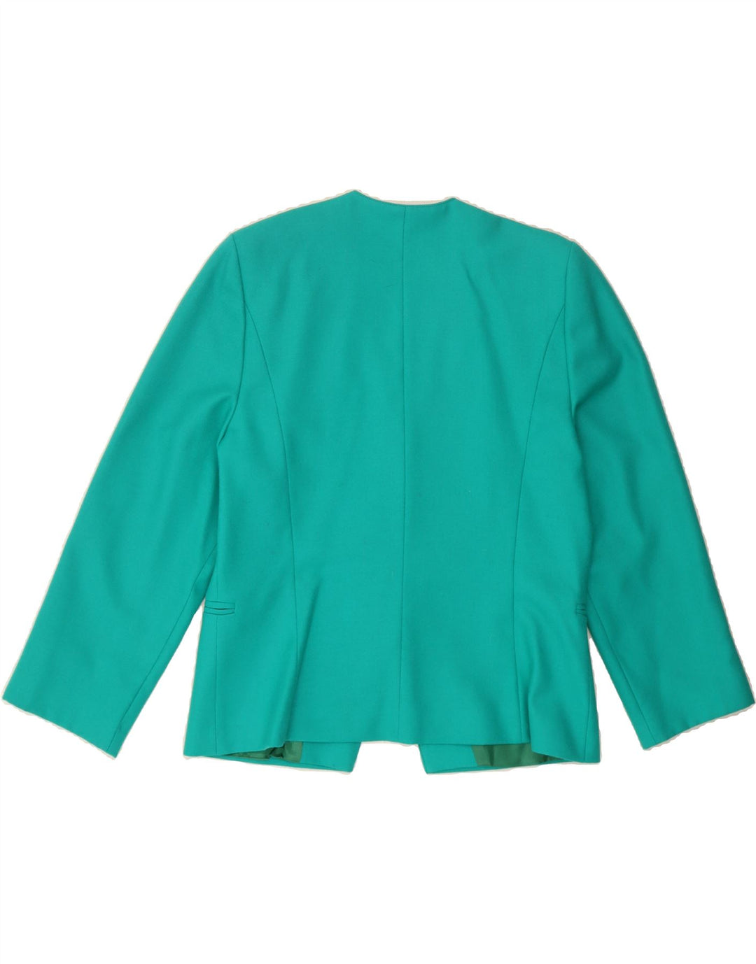 DORENE Womens 3 Button 2 Piece Skirt Set UK 16 Large W34  Turquoise Wool Vintage Dorene and Second-Hand Dorene from Messina Hembry 