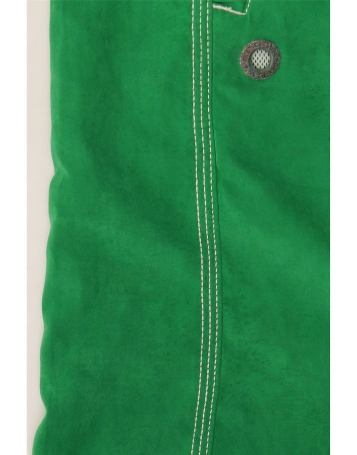 Superdry Mens Graphic Swimming Shorts Small  Green Colourblock Polyester