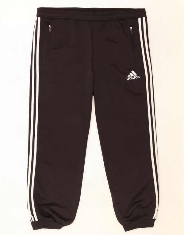 Adidas Mens Tracksuit Trousers Joggers Large Black Polyester