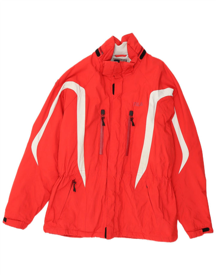 Fila Mens Ski Jacket IT 56 XL Red Colourblock Polyamide