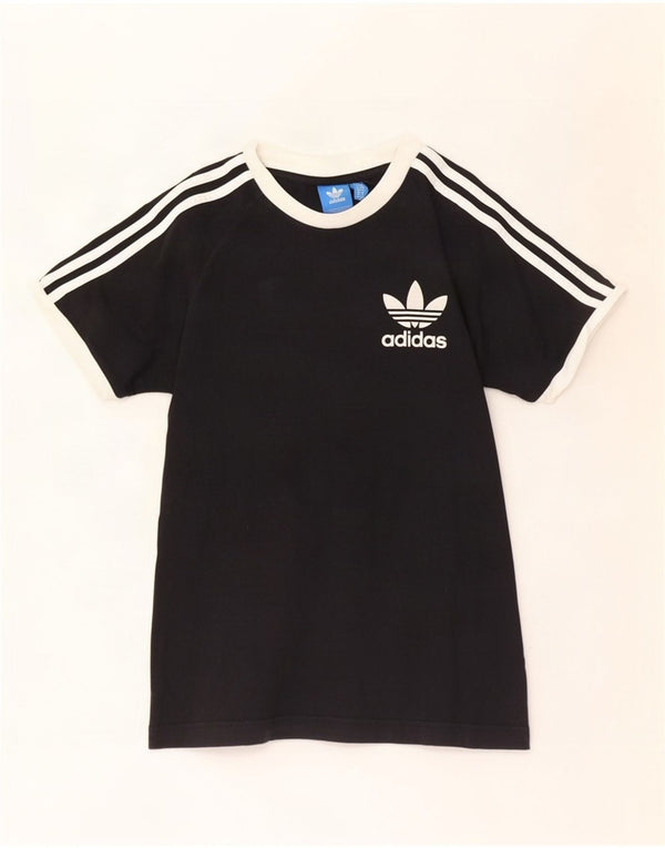 Adidas Mens T-Shirt Top Small Black Cotton