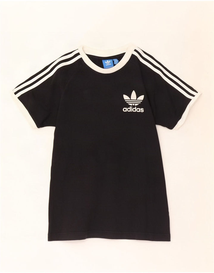 Adidas Mens T-Shirt Top Small Black Cotton