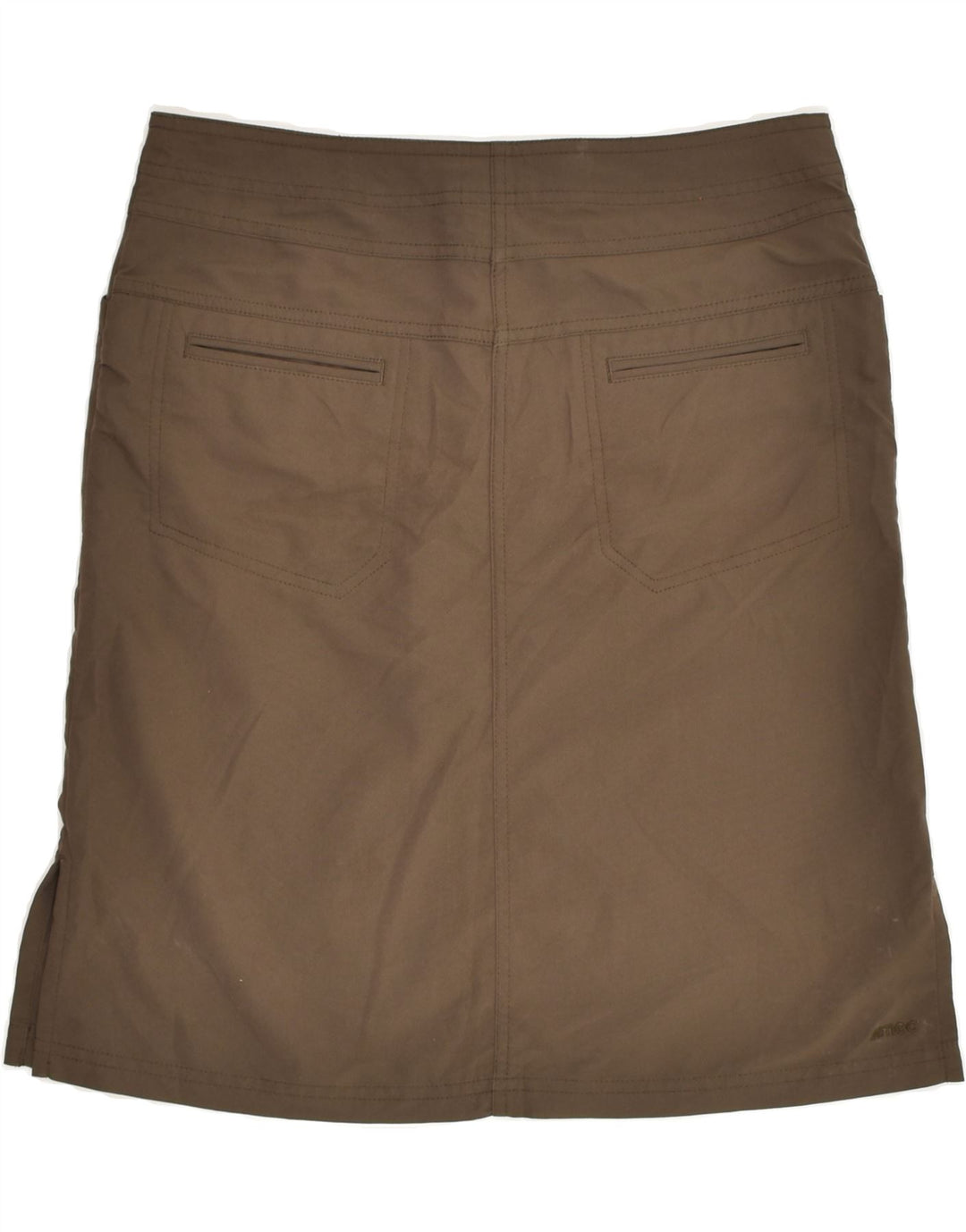 MOUNTAIN EQUIPMENT Womens Straight Skirt US 6 Medium W32 Brown Polyester | Vintage Mountain Equipment | Thrift | Second-Hand Mountain Equipment | Used Clothing | Messina Hembry 