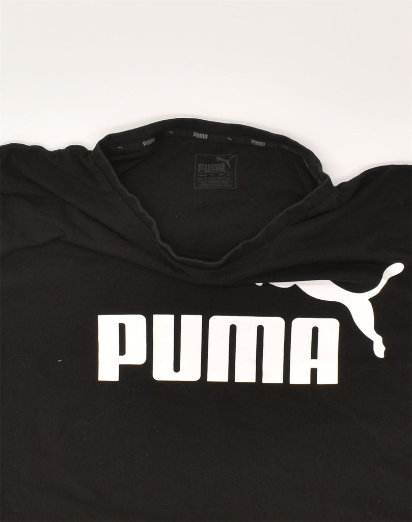 PUMA Mens Graphic T-Shirt Top 2XL Black Cotton | Vintage Puma | Thrift | Second-Hand Puma | Used Clothing | Messina Hembry 