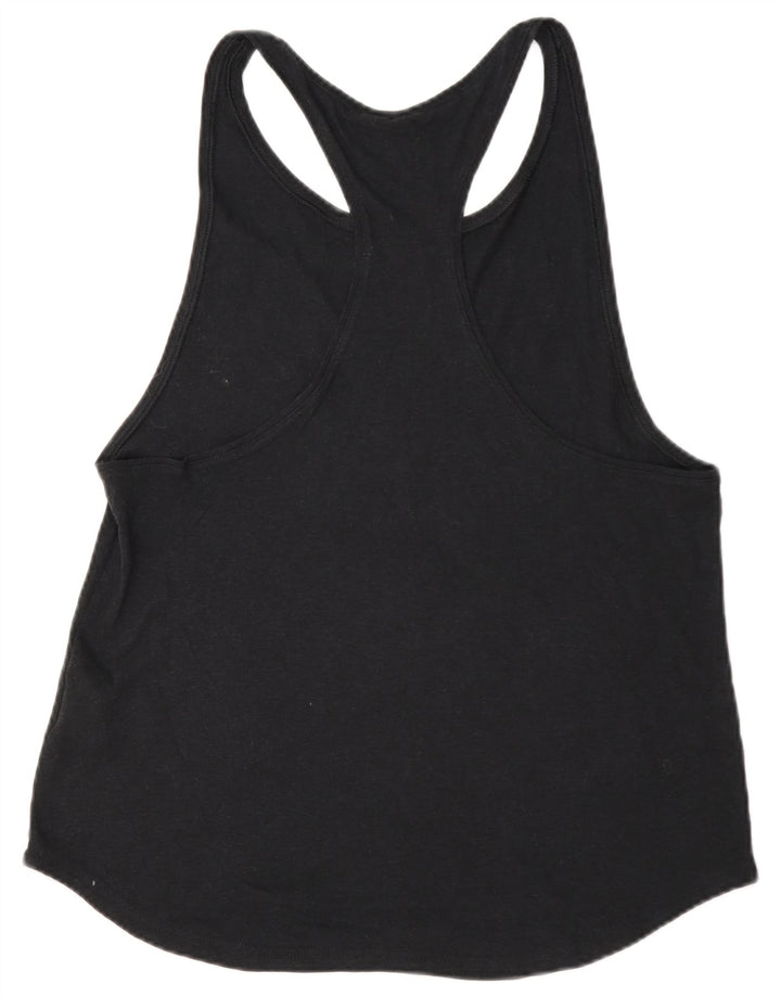 Adidas Womens Graphic Vest Top UK 16/18 Large Black Polyester