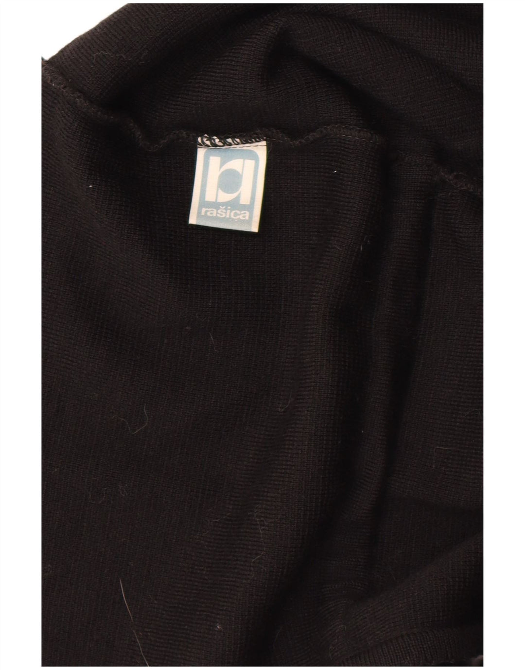 RASICA Womens Sleeveless Cardigan Sweater UK 12 Medium Black