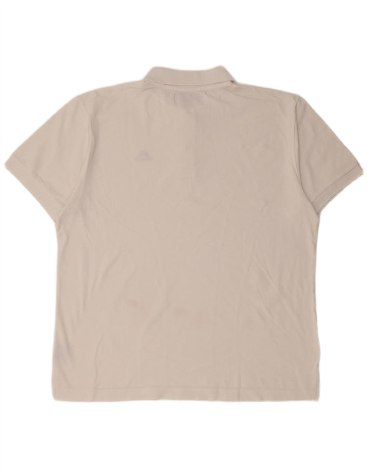 KAPPA Mens Polo Shirt XL White Cotton
