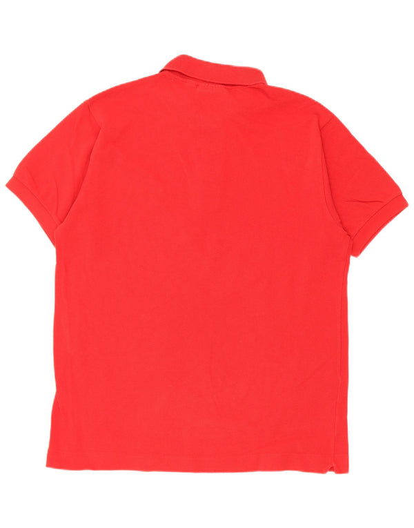 Lacoste Mens Classic Fit Polo Shirt Size 5 Large Red Cotton