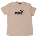 Puma Mens Graphic T-Shirt Top Large White Cotton