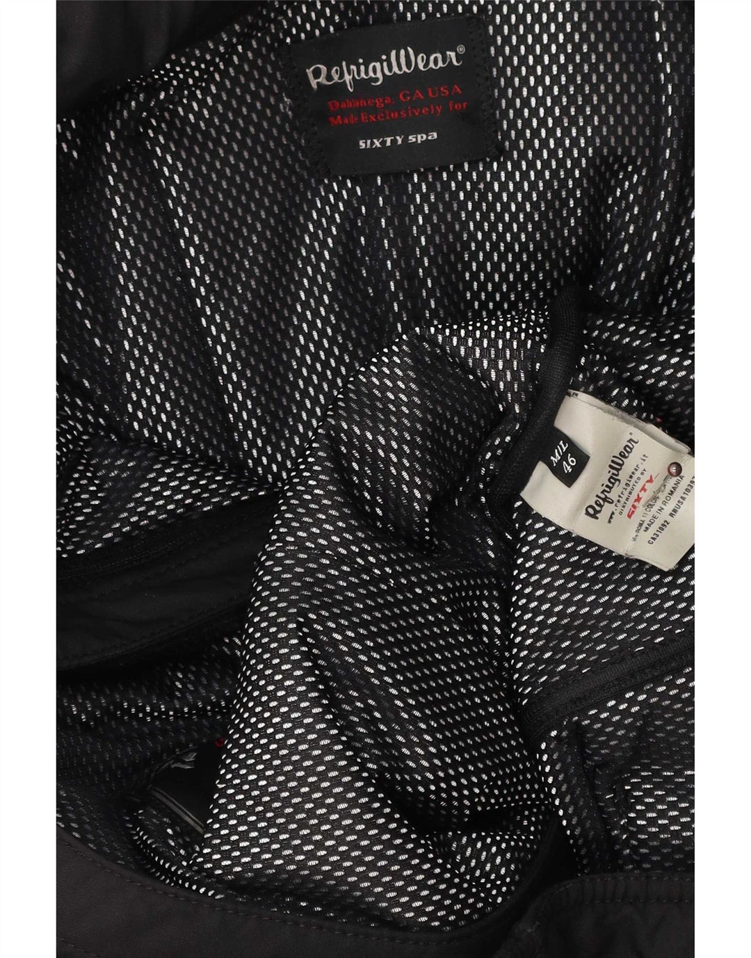 Refrigiwear Womens Hooded Padded Jacket IT 46 Large Black Polyester