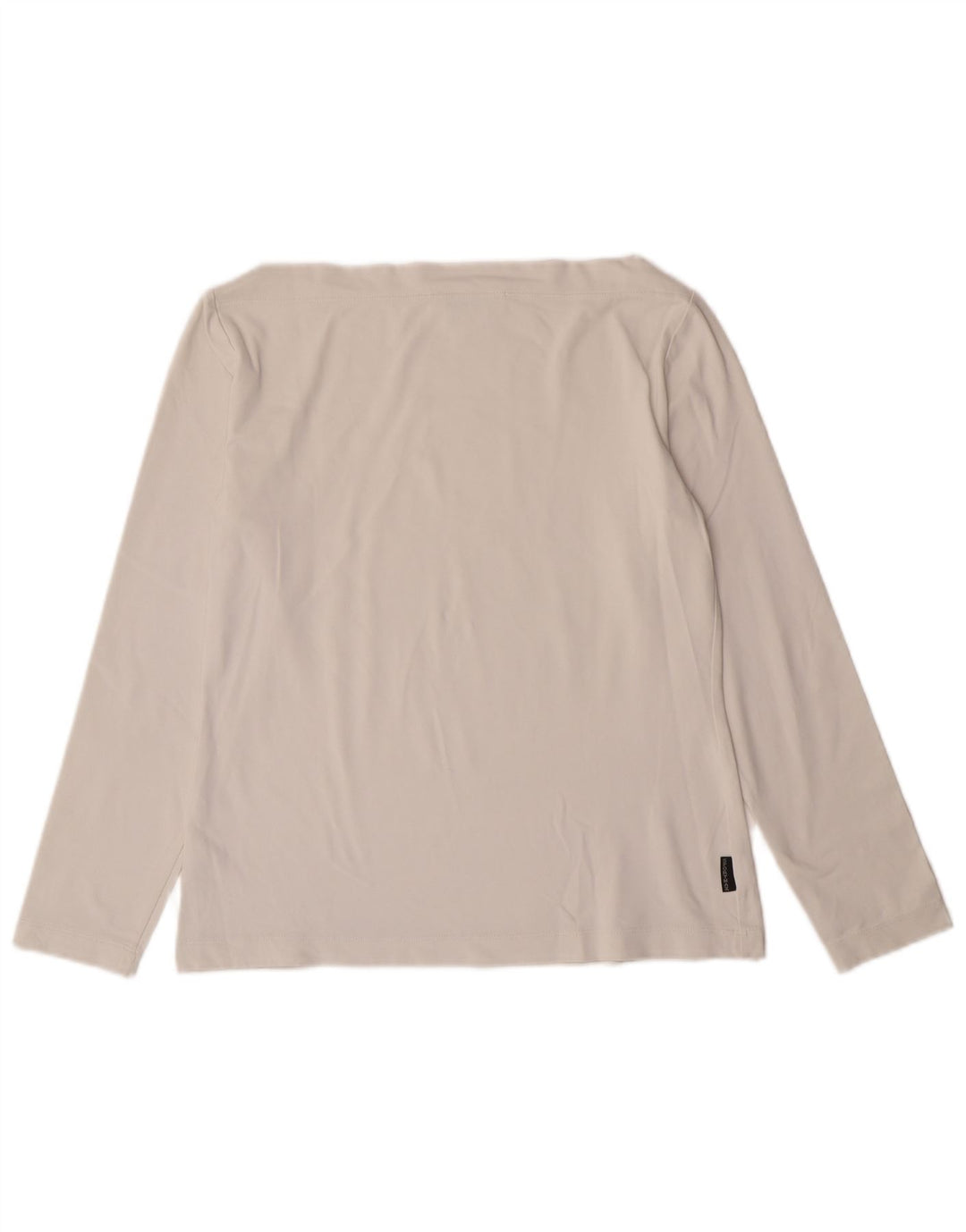 Sportmax Womens Crop Top Long Sleeve UK 12 Medium Off White Polyamide