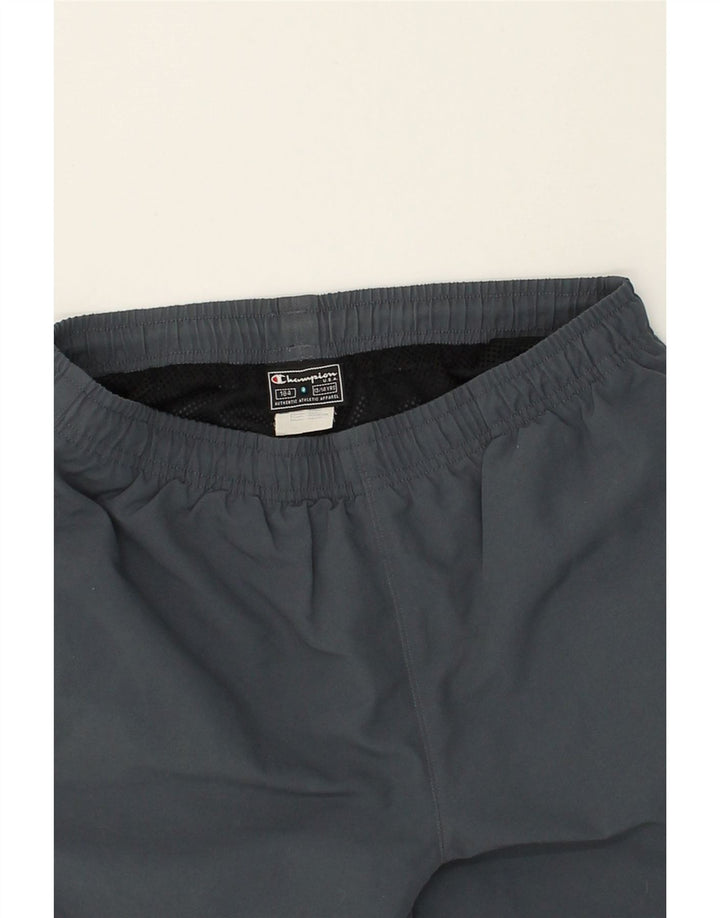 CHAMPION Boys Tracksuit Trousers 13-14 Years Grey Polyester | Vintage Champion | Thrift | Second-Hand Champion | Used Clothing | Messina Hembry 