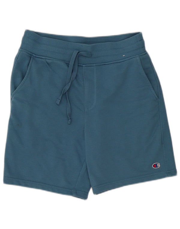 Champion Mens Sport Shorts Small  Blue Cotton