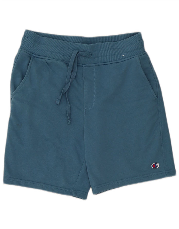 Champion Mens Sport Shorts Small  Blue Cotton