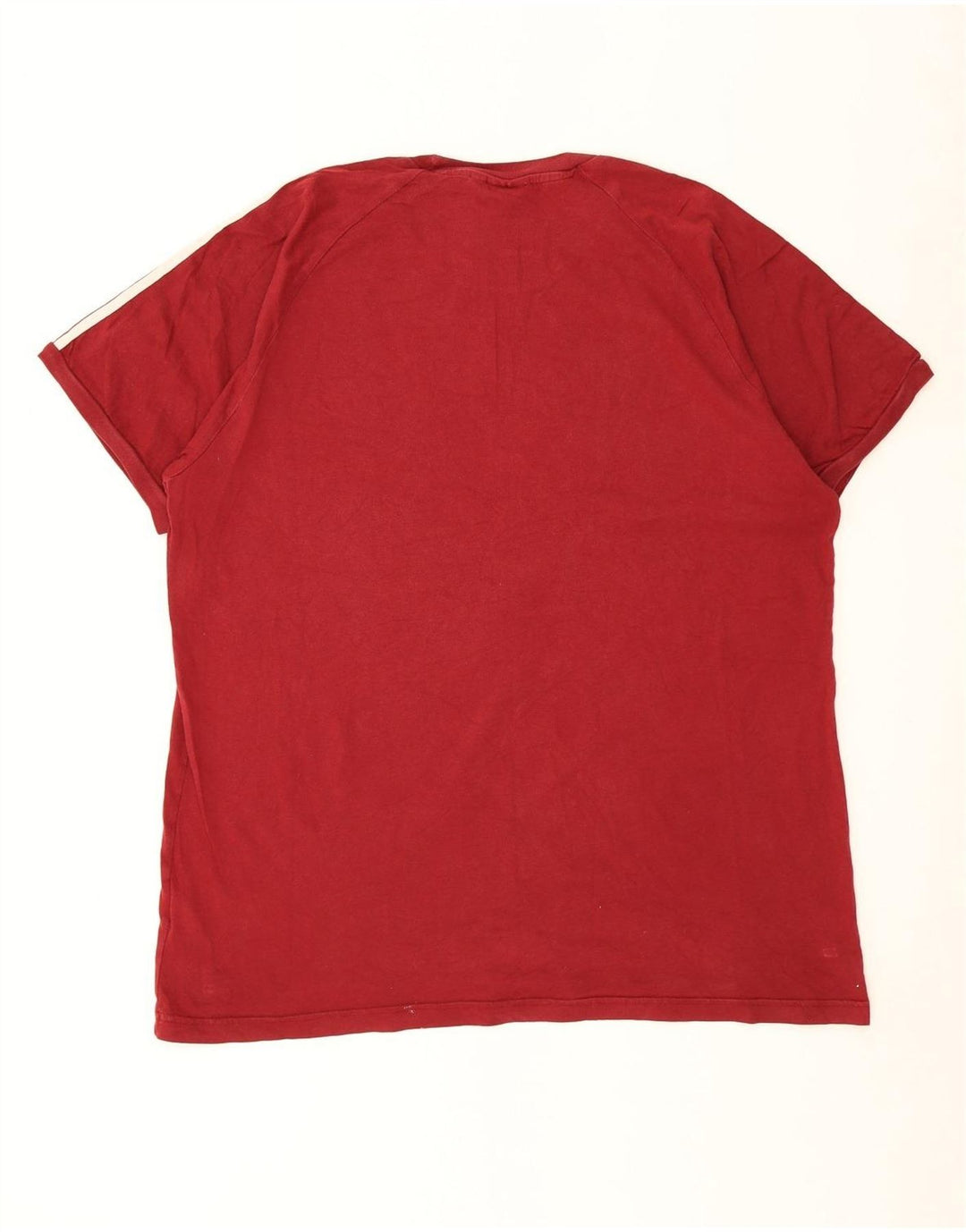 Adidas Mens T-Shirt Top XL Red Cotton