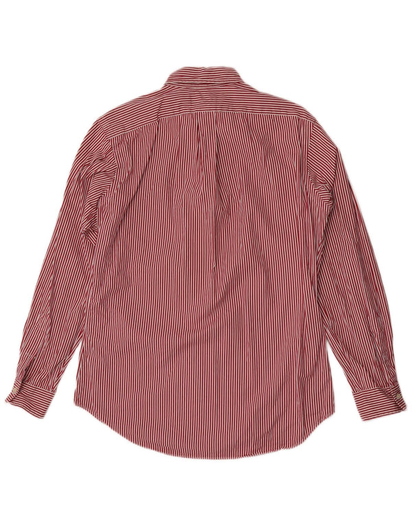 Ralph Lauren Mens Classic Fit Shirt Medium Red Pinstripe Cotton