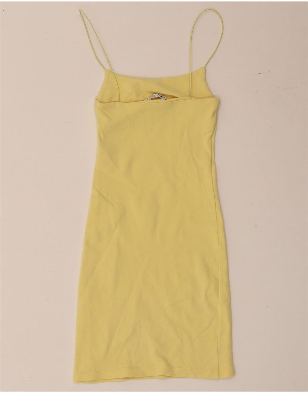 Zara Womens Slip Dress UK 8 Small Yellow