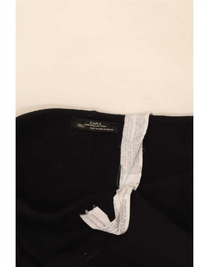 Zara Womens Pencil Skirt Medium W28 Black Cotton