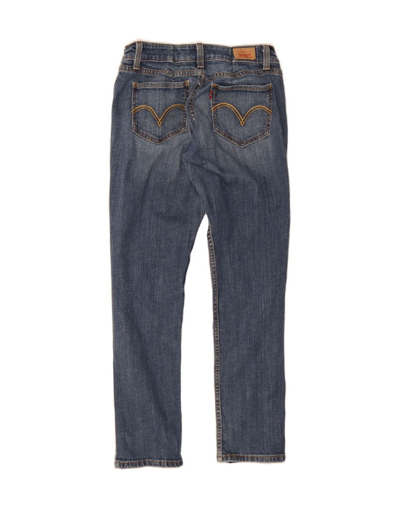 LEVI'S Womens 524 Super Low Slim Jeans US 9 Medium W28 L29 Navy Blue Vintage Levi's and Second-Hand Levi's from Messina Hembry 