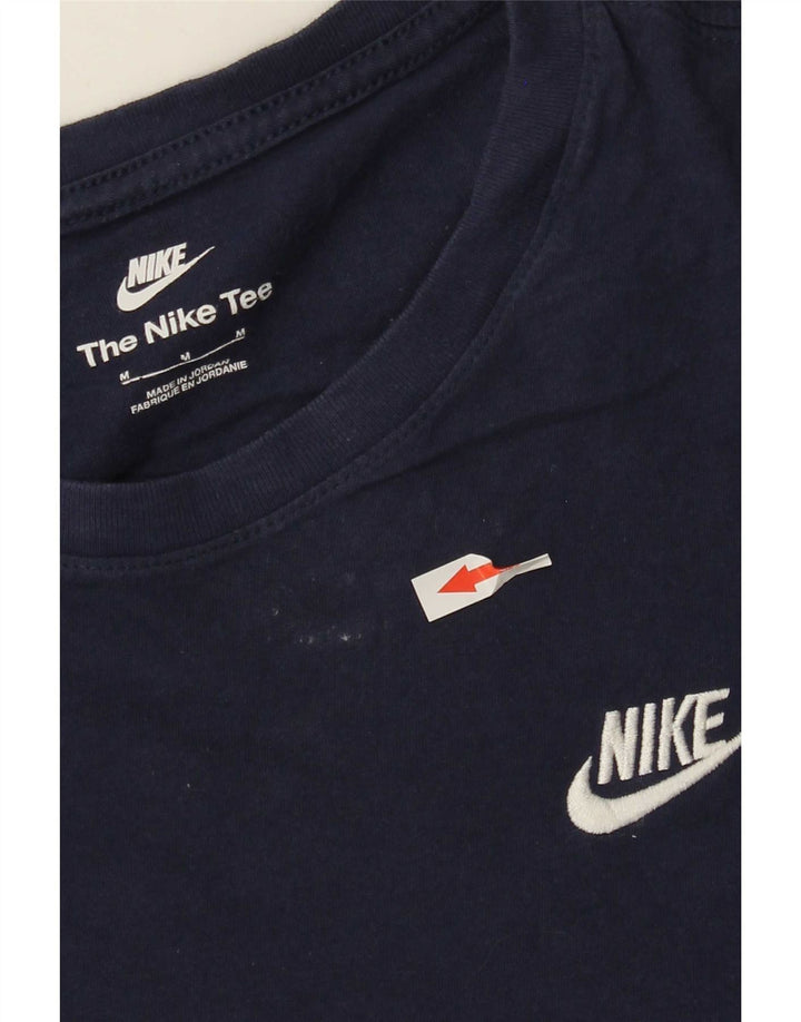 Nike Mens T-Shirt Top Medium Navy Blue Cotton