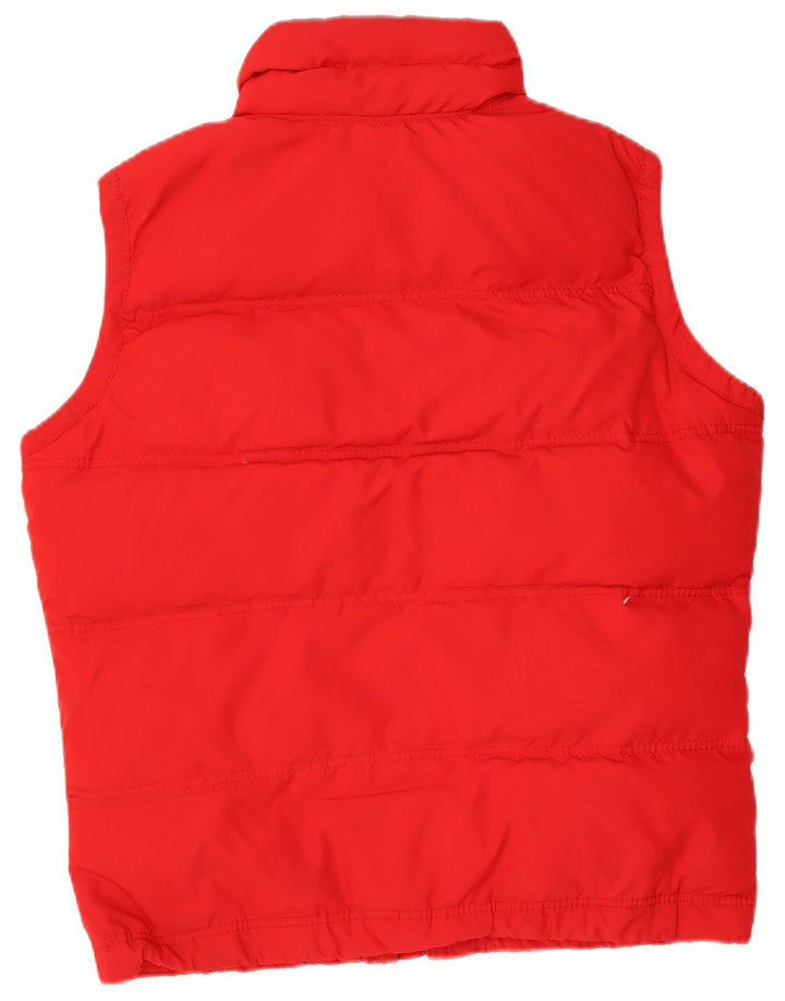 Hollister Mens Padded Gilet UK 40 Large Red Polyester
