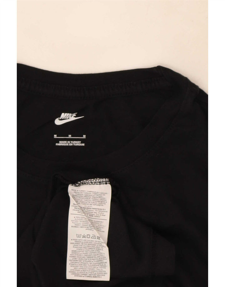 Nike Mens Graphic T-Shirt Top Medium Black Cotton