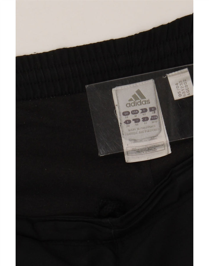 Adidas Womens Tracksuit Trousers UK 14 Medium Black Polyester
