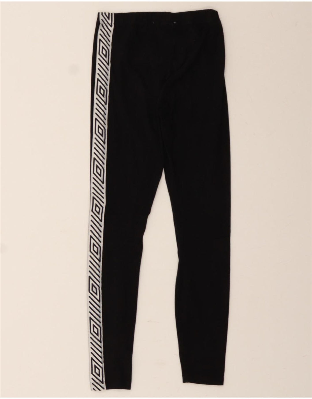 UMBRO Womens Graphic Leggings UK 10 Small  Black Cotton Vintage Umbro and Second-Hand Umbro from Messina Hembry 