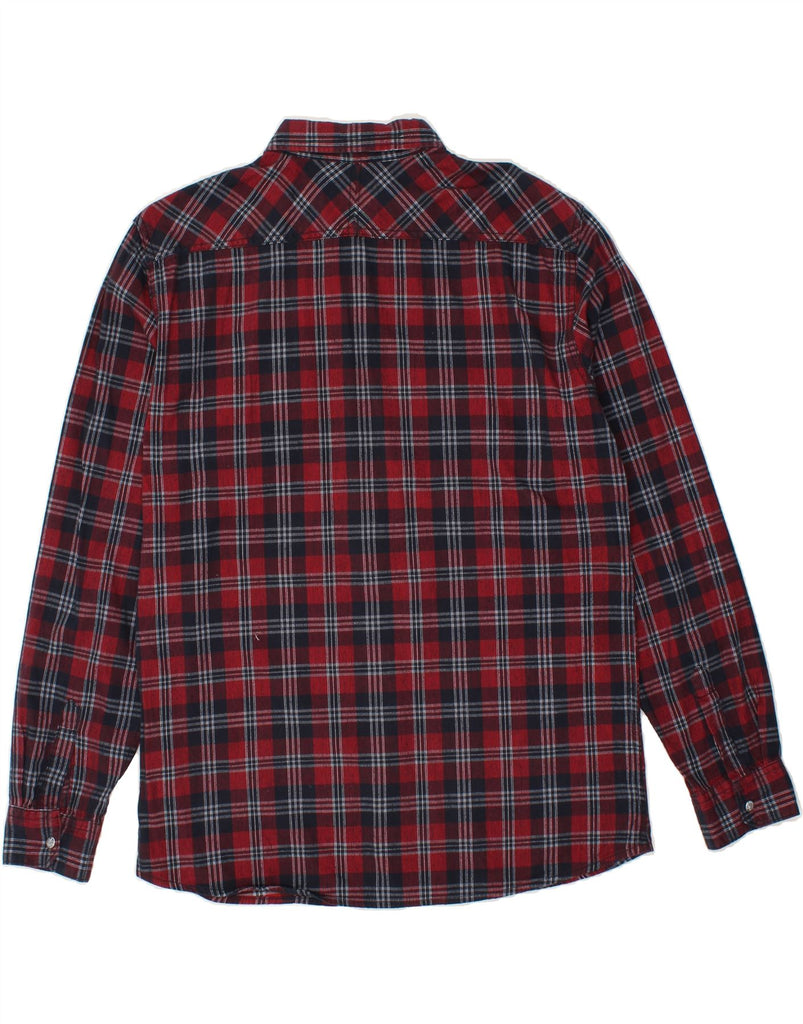 C&A Mens Shirt XL Red Check Cotton | Vintage C&A | Thrift | Second-Hand C&A | Used Clothing | Messina Hembry 