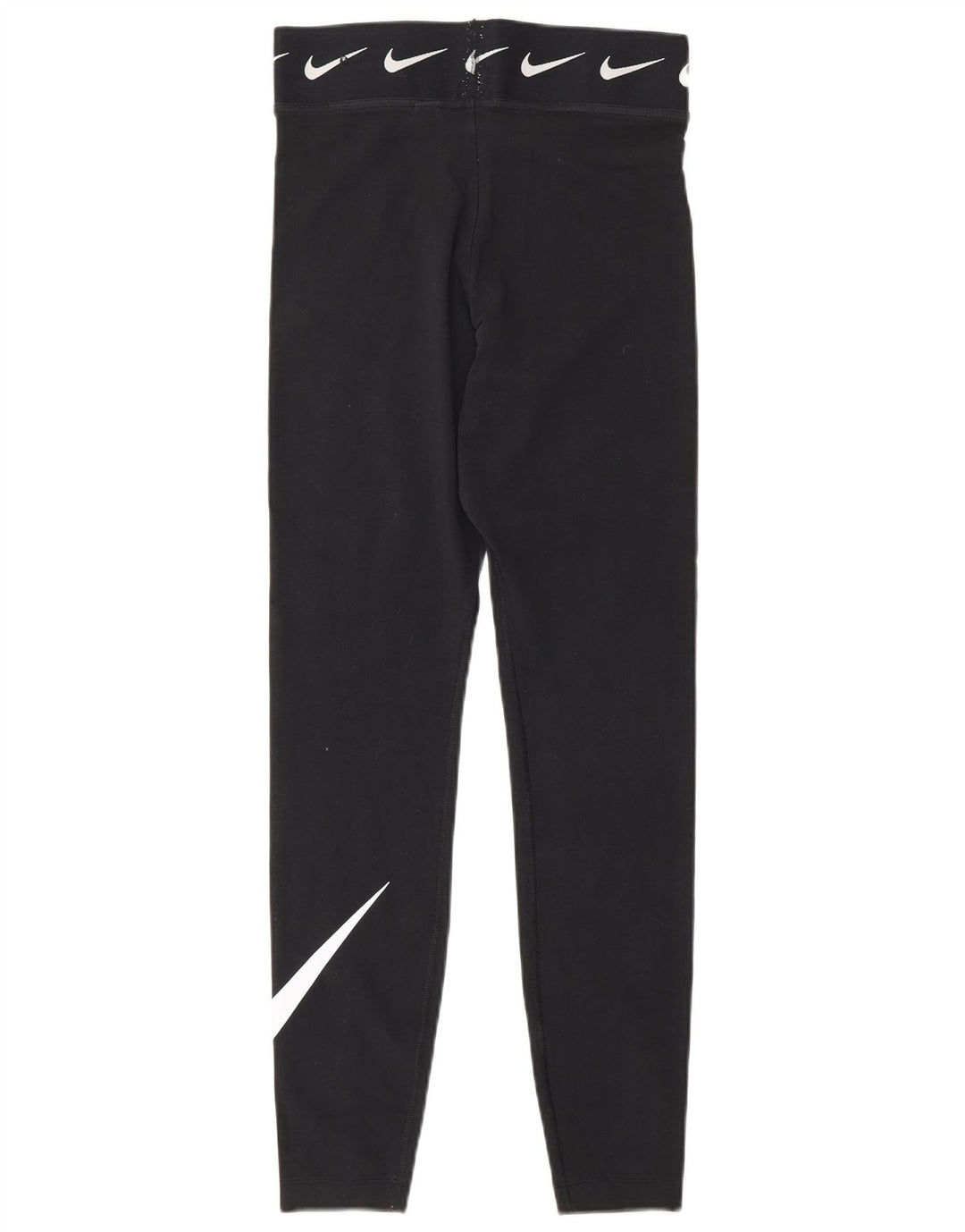 Nike Womens Graphic Leggings UK 10 Small Black Cotton