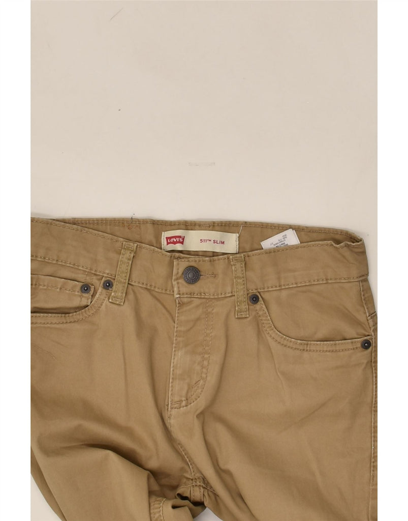 LEVI'S Boys 511 Slim Casual Trousers 13-14 Years W27 L27 Beige Cotton | Vintage Levi's | Thrift | Second-Hand Levi's | Used Clothing | Messina Hembry 