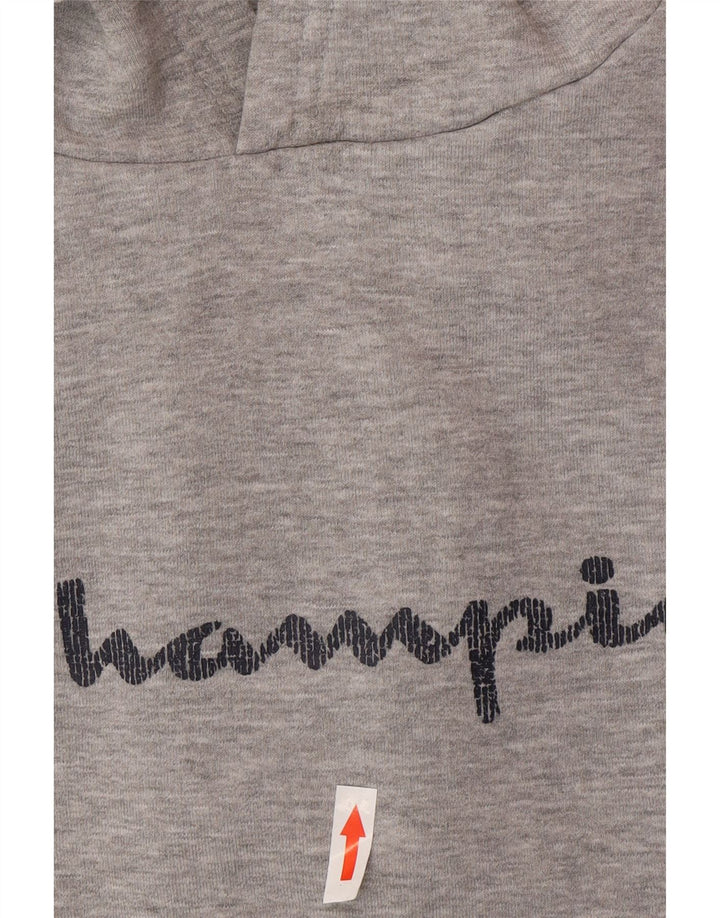 Champion Mens Graphic Hoodie Jumper 2XL Grey