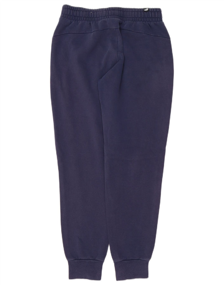 Puma Mens Tracksuit Trousers Joggers Small  Navy Blue Cotton