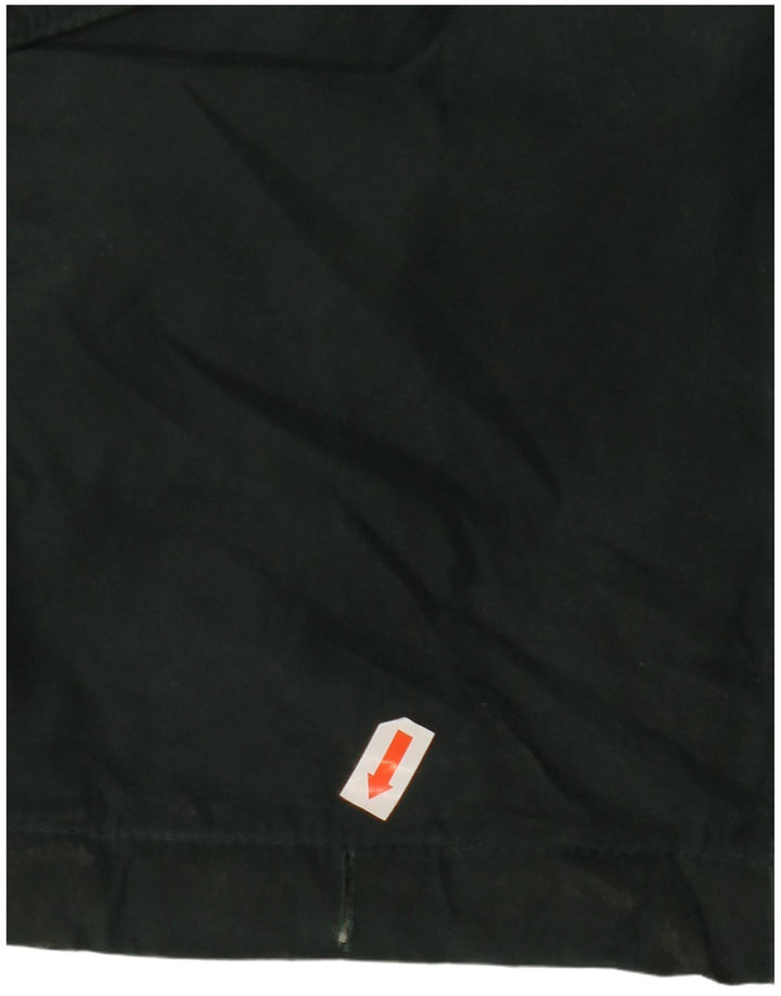 LONDON FOG Womens Hooded Windbreaker Jacket UK 14 Medium Green Polyester