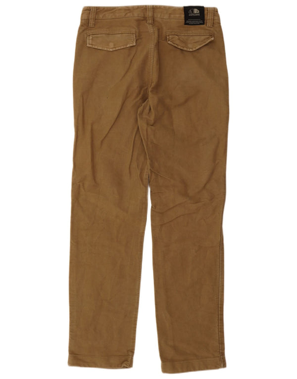AMERICANINO Mens Straight Chino Trousers IT 48 Medium W30 L32 Brown Cotton