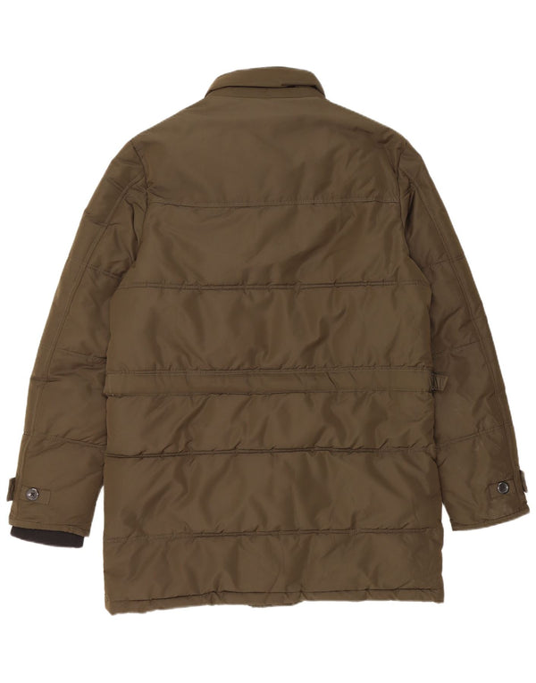 Zara Mens Padded Jacket UK 38 Medium Khaki