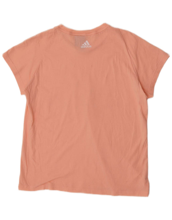 Adidas Womens Graphic T-Shirt Top UK 20/22 XL Pink