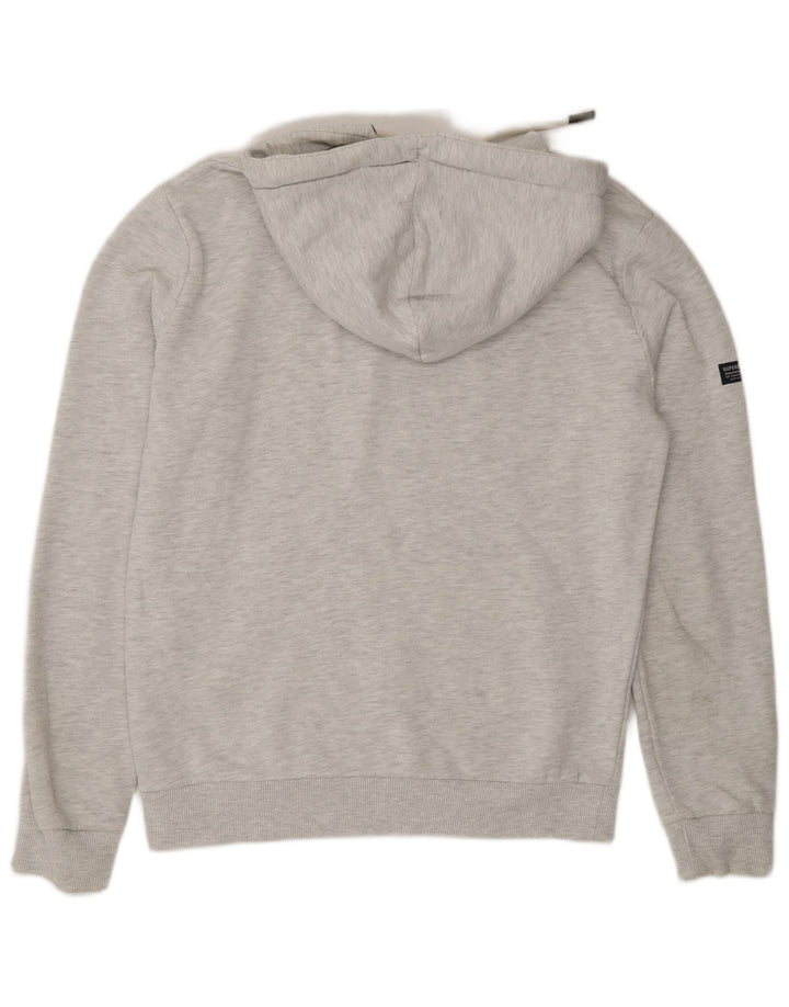 Superdry Mens Graphic Hoodie Jumper Medium Grey Cotton
