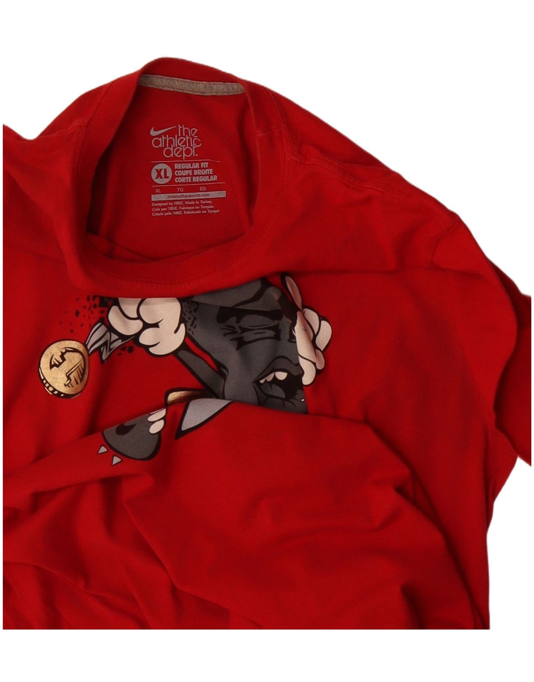 Nike Mens Regular Fit Graphic T-Shirt Top XL Red