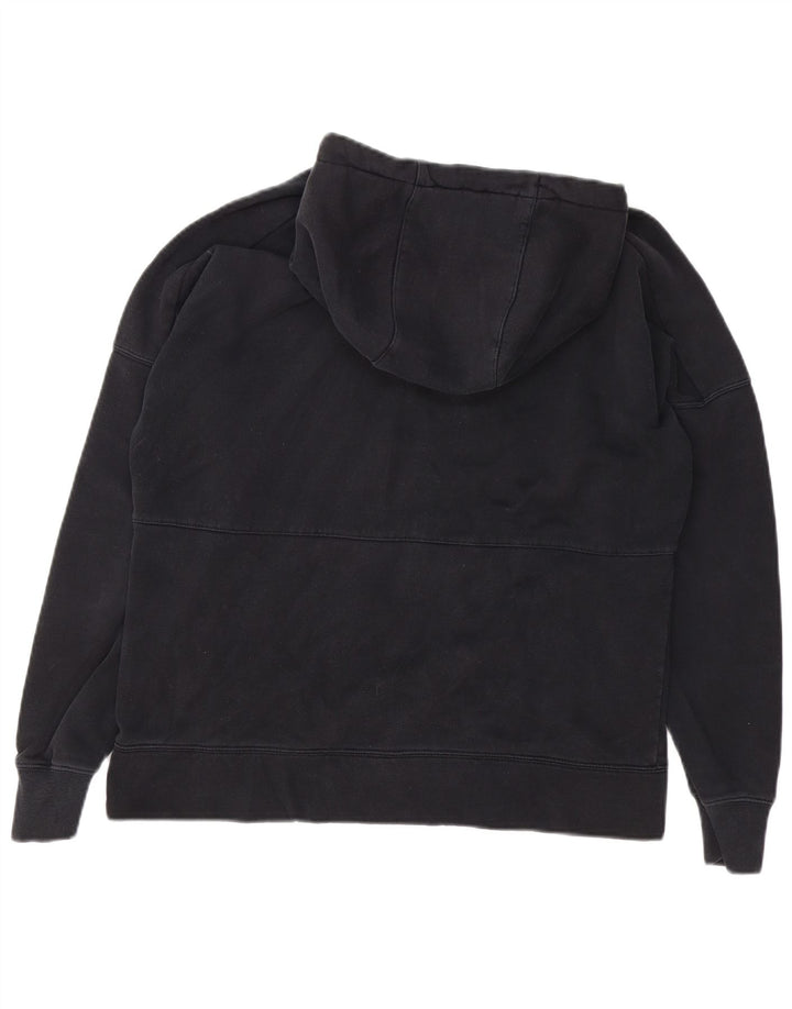 Nike Mens Graphic Hoodie Jumper Medium Black Cotton
