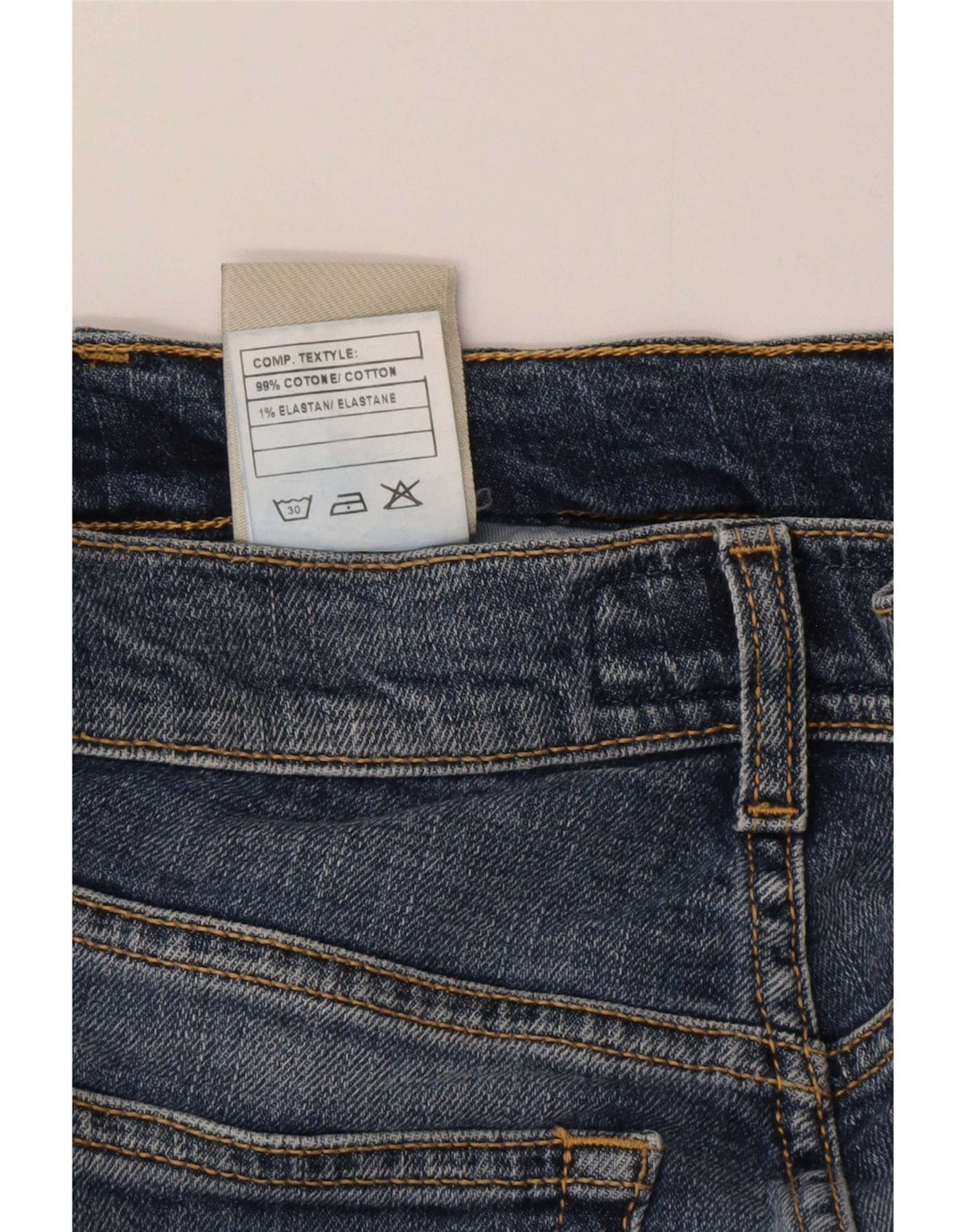 Roy Rogers Mens Straight Jeans W34 L32 Blue Cotton