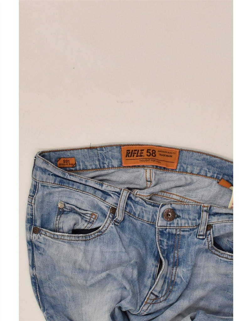 RIFLE Mens Slim Jeans W29 L33  Blue Cotton | Vintage Rifle | Thrift | Second-Hand Rifle | Used Clothing | Messina Hembry 