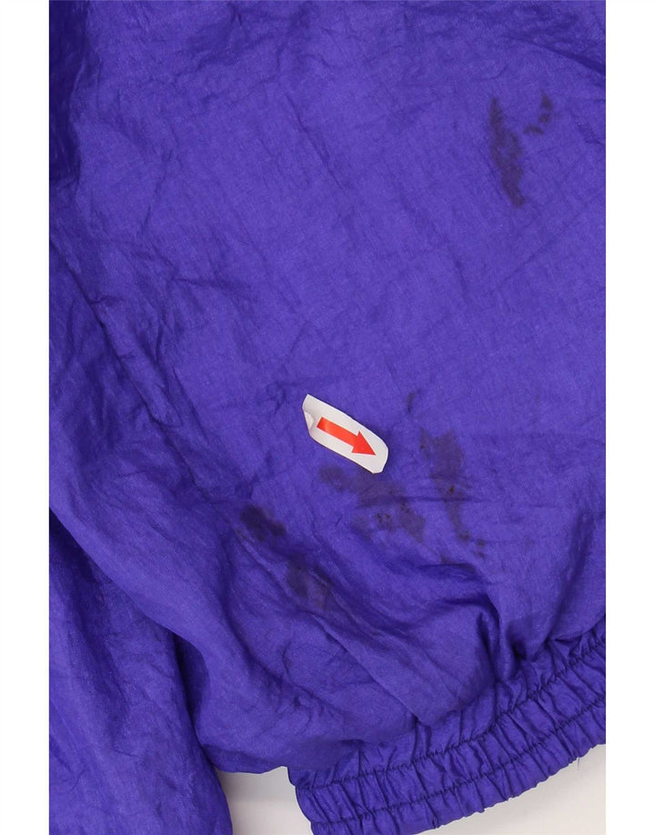 Vintage Mens Tracksuit Trousers Joggers Medium Purple Nylon