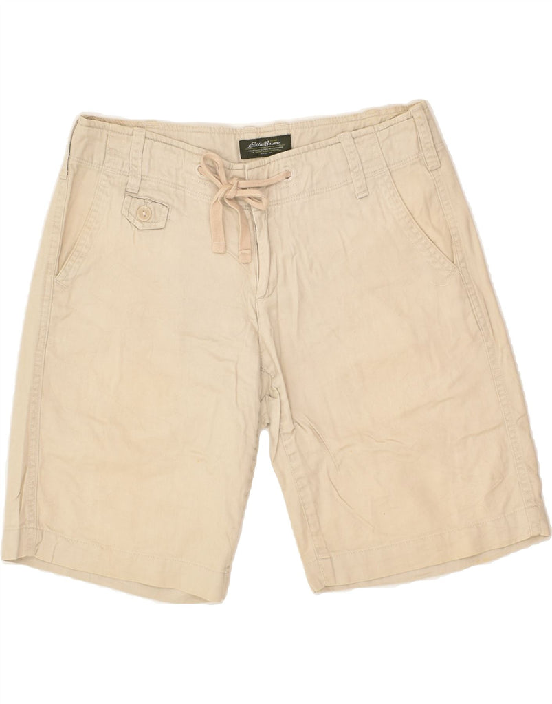 EDDIE BAUER Womens Chino Shorts US 4 Small W27  Beige Cotton | Vintage Eddie Bauer | Thrift | Second-Hand Eddie Bauer | Used Clothing | Messina Hembry 