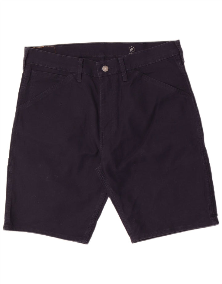 Levi's Mens 505 Casual Shorts W34 Large Navy Blue Cotton