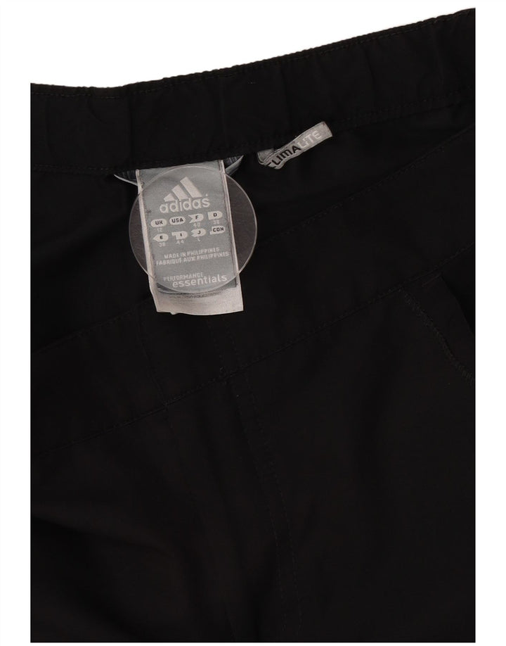 Adidas Womens Climalite Sport Shorts UK 12 Medium Black Polyester