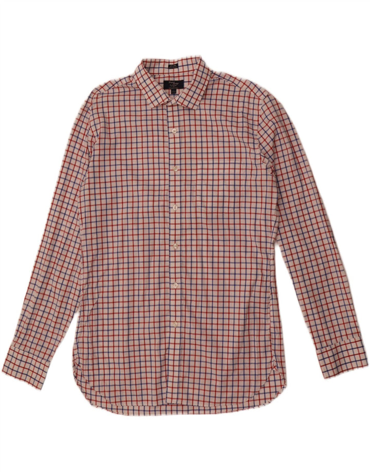 J. Crew Mens Thompson Shirt Size 16 16 1/2 Large White Check