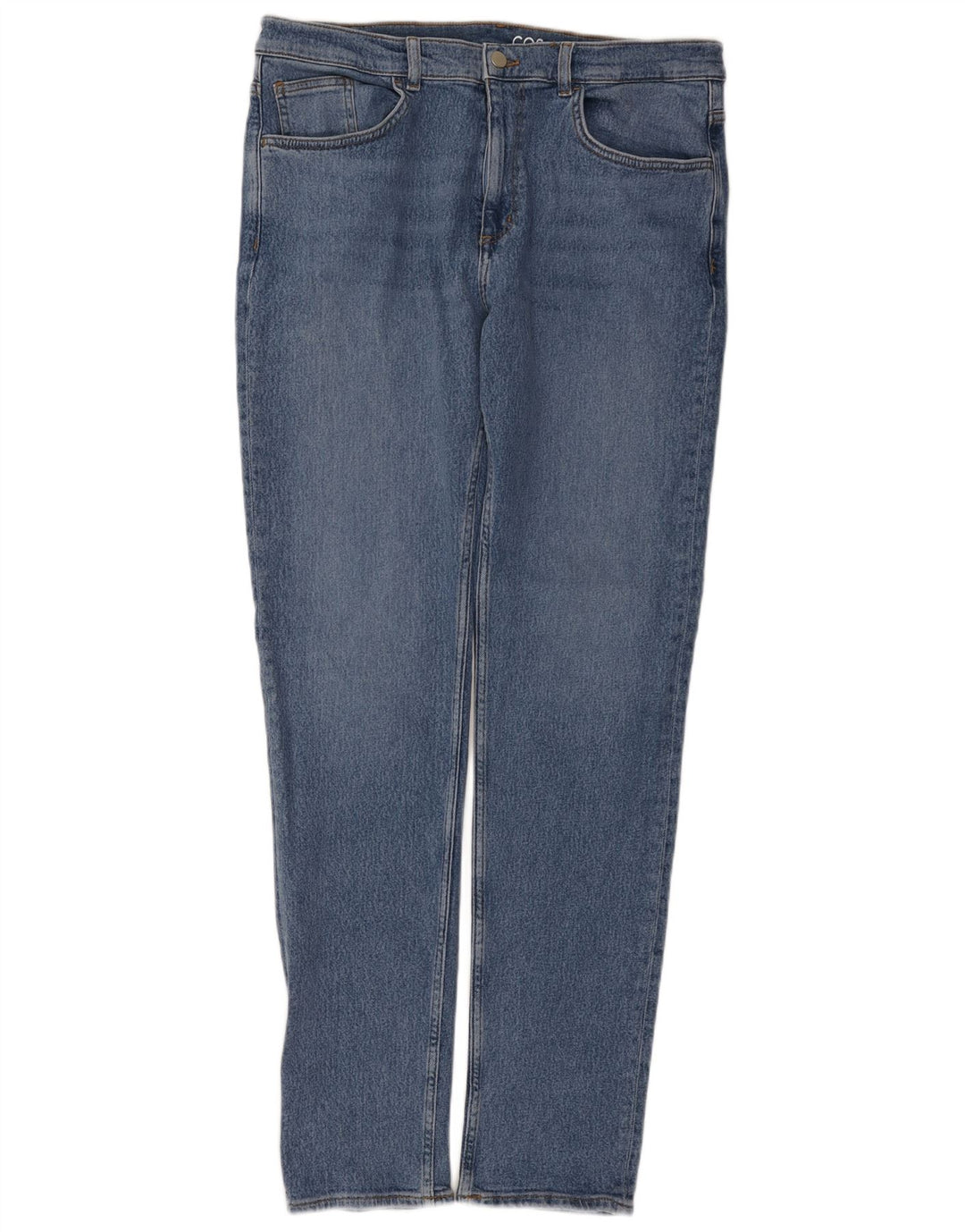 Cos Mens Mid Rise Slim Jeans W36 L34 Blue Cotton