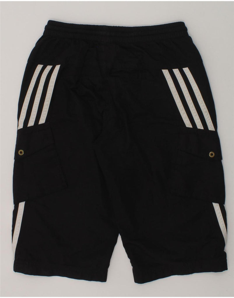 ADIDAS Boys Sport Shorts 7-8 Years Black Polyester | Vintage Adidas | Thrift | Second-Hand Adidas | Used Clothing | Messina Hembry 